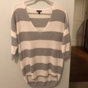 Striped express sweater